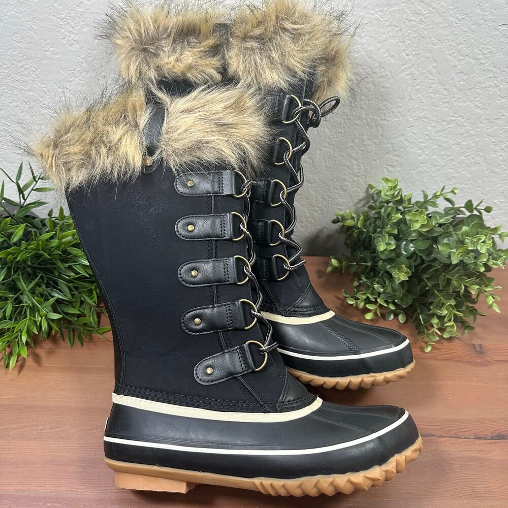 JBU By Jambu Bella Waterproof Faux Fur Trim Boots Size 9